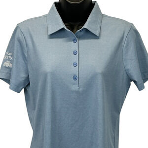 Patron Tequila Travis Mathew Golf Polo Shirt Golfer Golfing Blue Womens S Small
